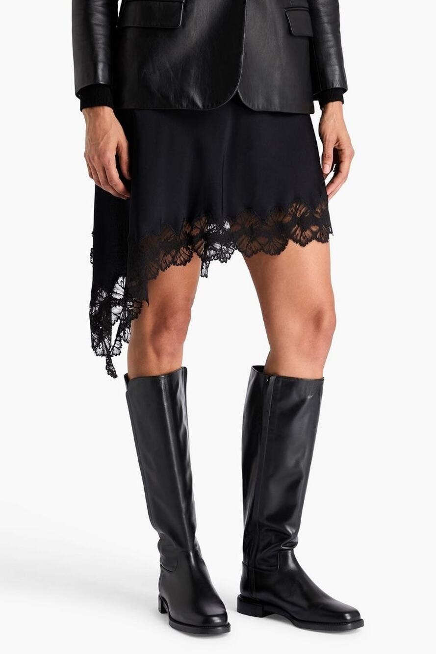 Stuart Weitzman Calf Leather Knee High Riding Boot Square Toe Spain $795 NWOB 5